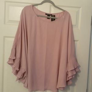 Pleated Ruffle Blouse (BOGO Free!)